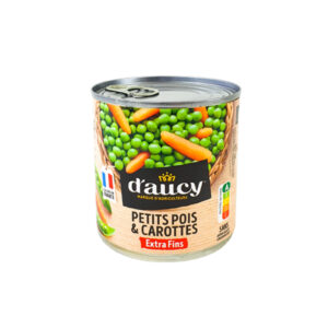 can of D'Aucy Extra Fine Peas and Carrots 265g