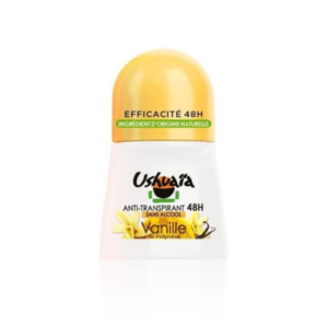 a 50ml-bottle of Ushuaia deodorant with vanilla scent