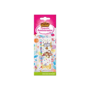 Vahine "Joyeux Anniversaire" birthday cake topper